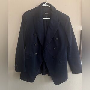 Women’s Double-Breasted Navy Blazer